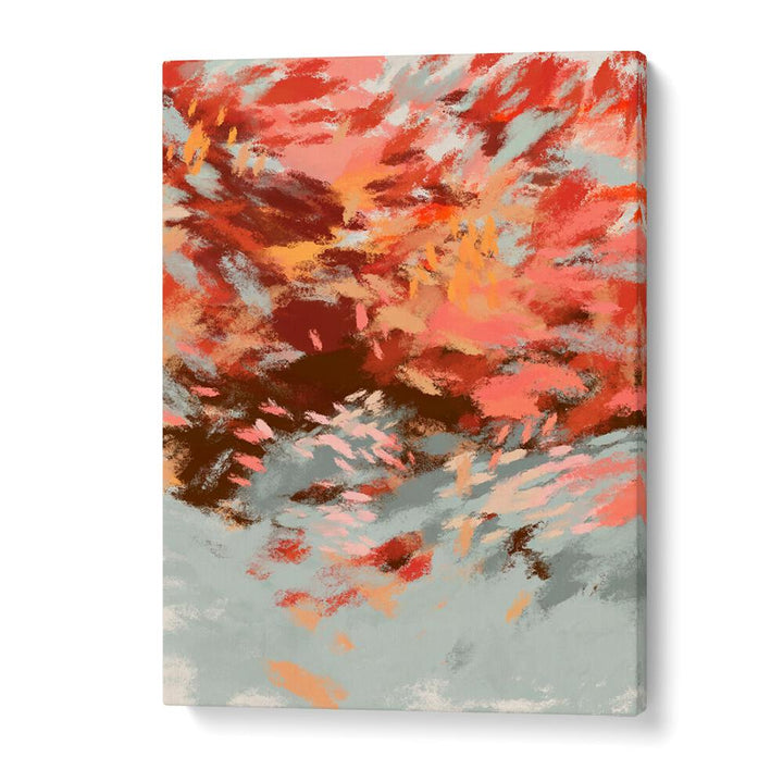 Vibrant hues in AUTUMN SHADOWS II, ABSTRACT PAINTINGS evoke the warmth and beauty of fall in any space.