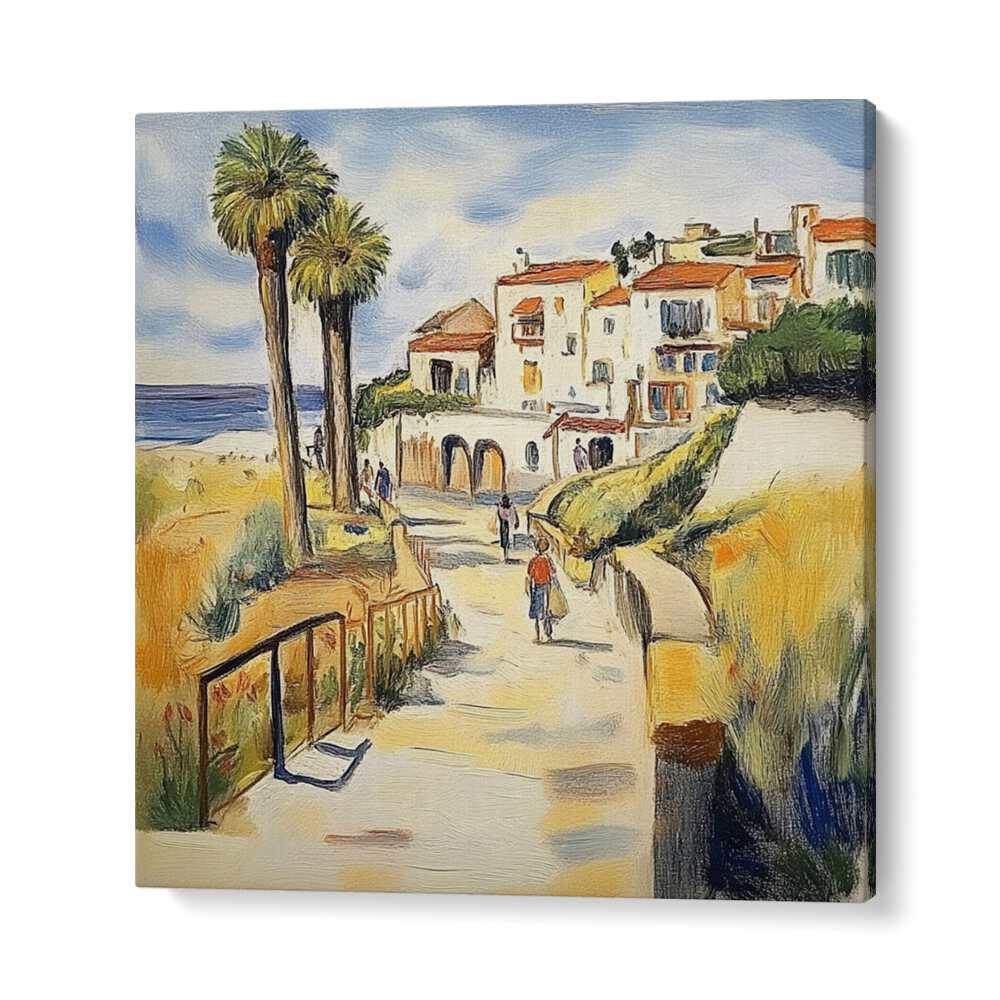 Serene coastal scene featuring THREE TREES BY THE SEA II, showcasing nature's beauty and tranquil landscapes.