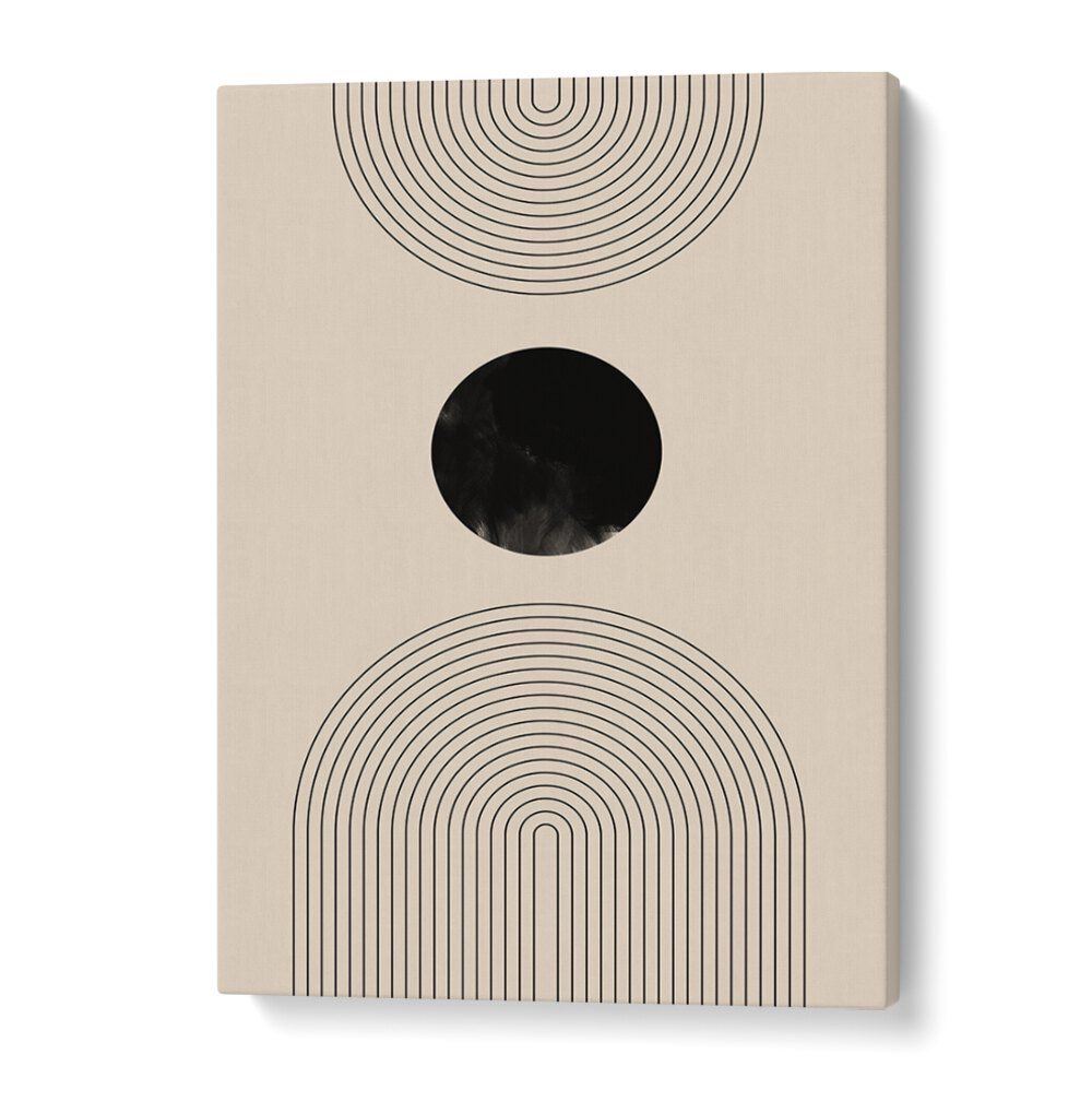 Elegant BLACK ARCH LINE ART II, GEOMETRIC ART PRINTS, perfect for enhancing modern interior spaces.