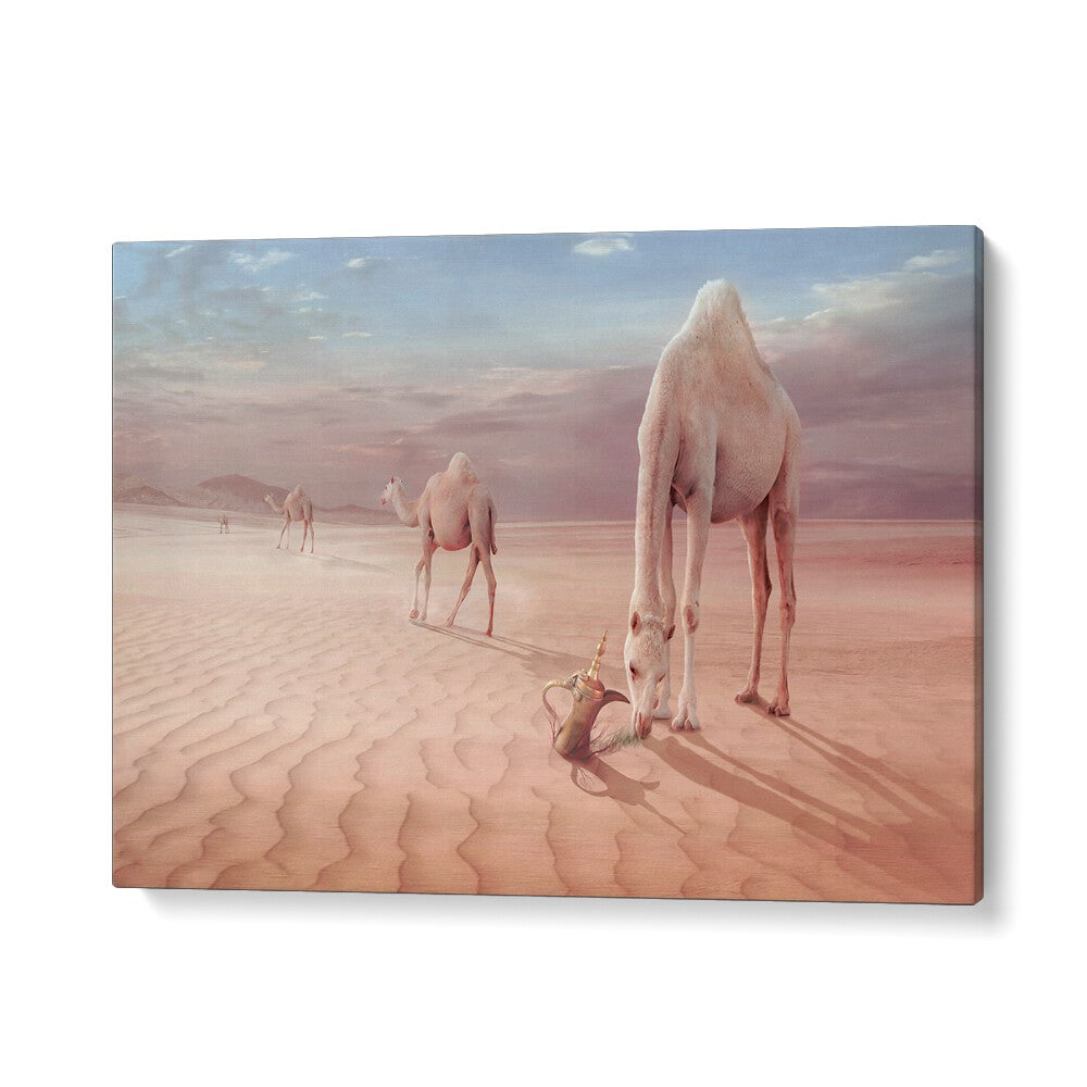 ABSTRACT painting - CAMELS TRIP by Asianmonk