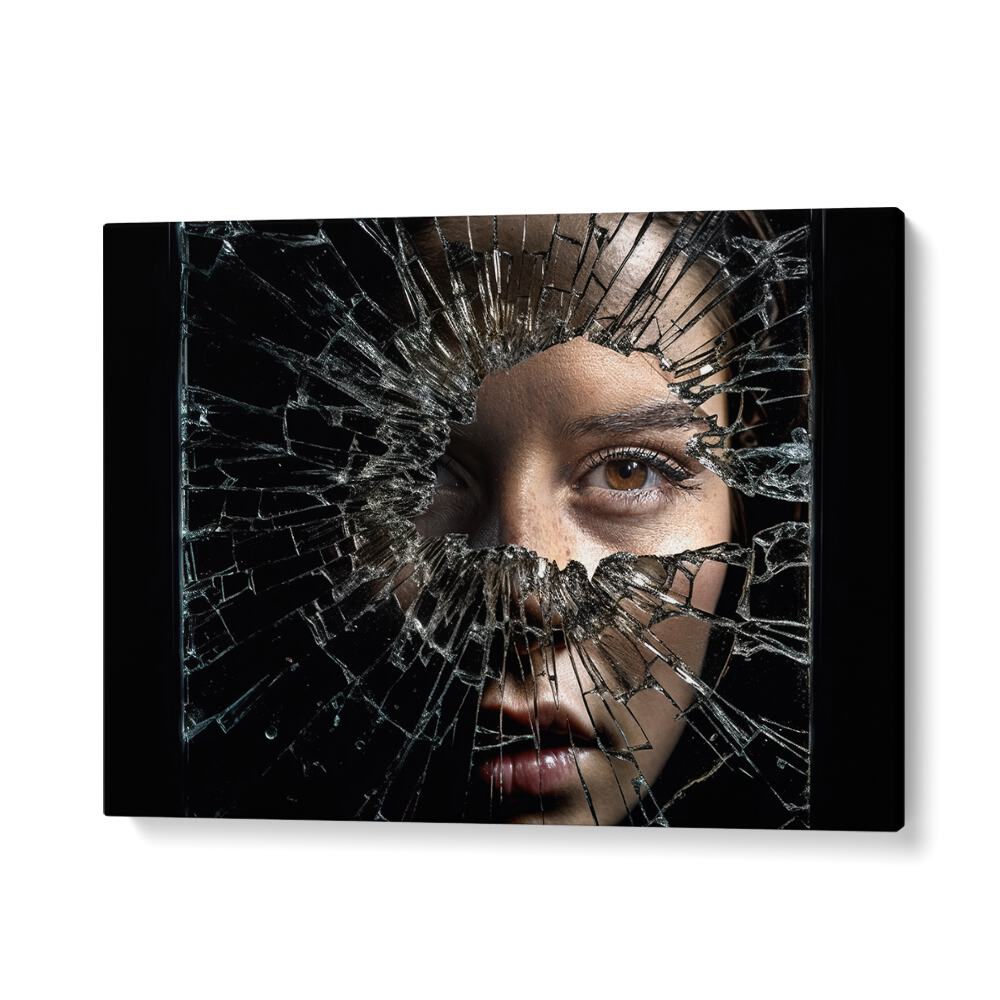 ABSTRACT painting - BROKEN FACE by Asianmonk