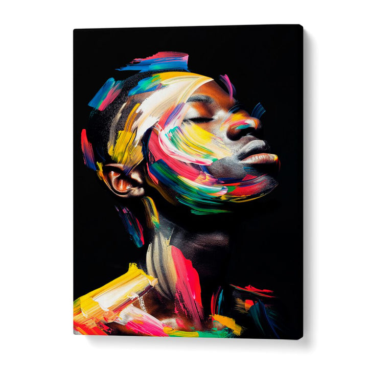 Vibrant FACELESS X, ABSTRACT PAINTINGS by Philippe HUGONNARD showcasing bold colors and expressive artistry.