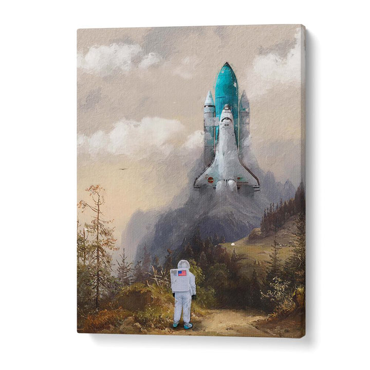 MISSED THE SHUTTLE BY DIKHOTOMY , SURREAL ART PRINTS , SURREALISM