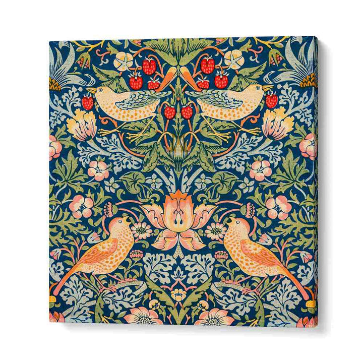 STRAWBERRY THIEF PATTERN (1883) , WILLIAM MORRIS PAINTINGS , ARTWORKS BY WILLIAM MORRIS