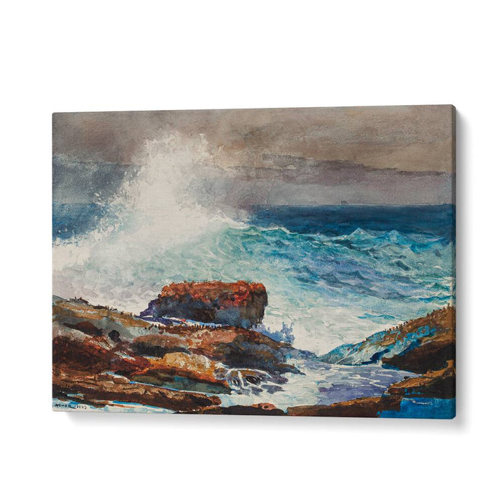 INCOMING TIDE, SCARBORO, MAINE (1883) , VINTAGE PAINTINGS