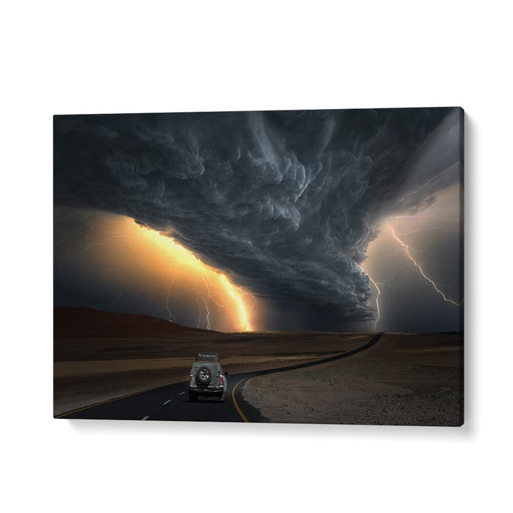 ABSTRACT painting - STORM ROAD by Asianmonk