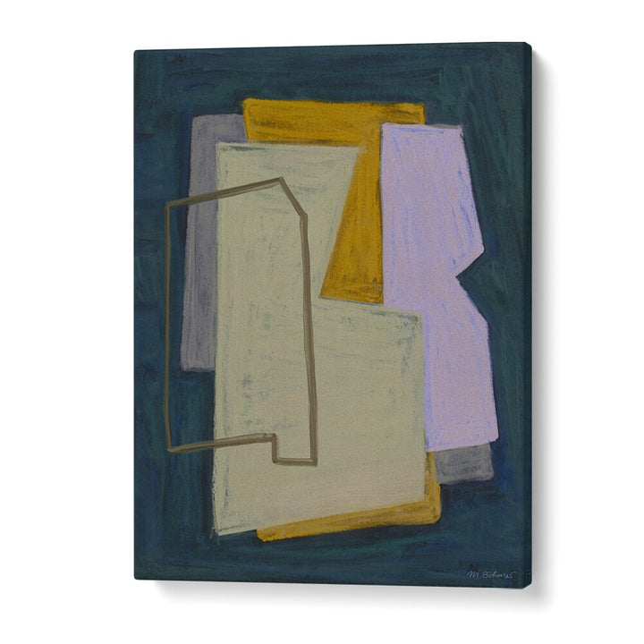CHALK AND SHAPES I , ABSTRACT PAINTINGS