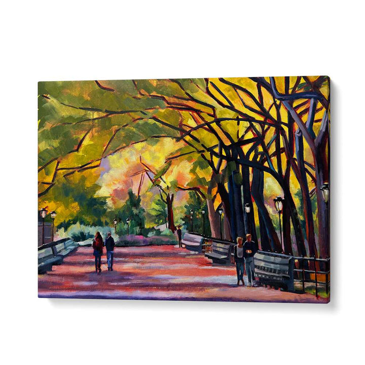 MALL AT CENTRAL PARK , LANDSCAPE PAINTINGS