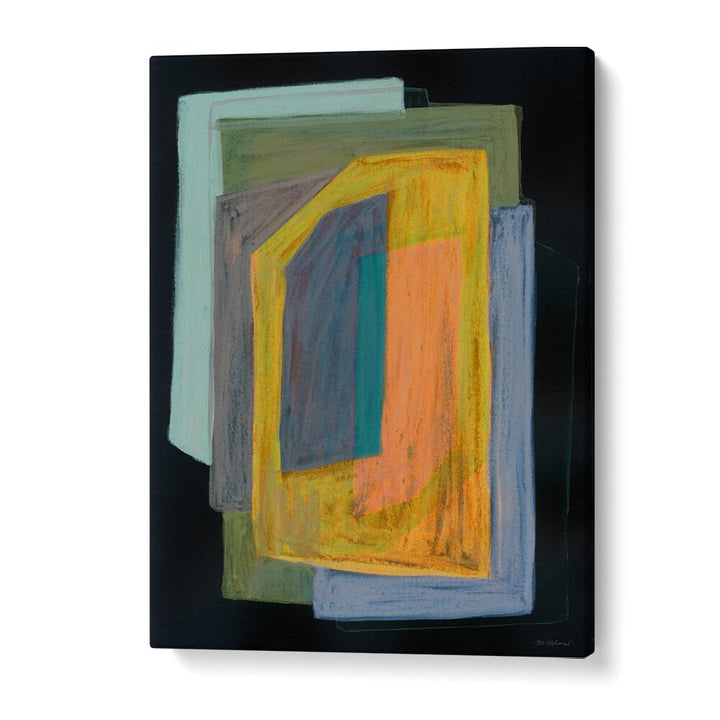 CHALK AND SHAPES II , ABSTRACT PAINTINGS