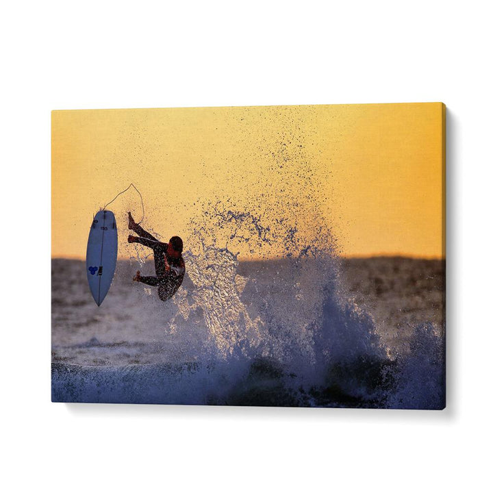 ABSTRACT painting - SUNSET SURFER I by Asianmonk