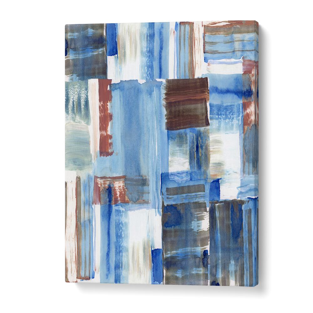 Stunning ICY BLUE, ABSTRACT PAINTINGS showcase vibrant hues, perfect for transforming any space with modern elegance.