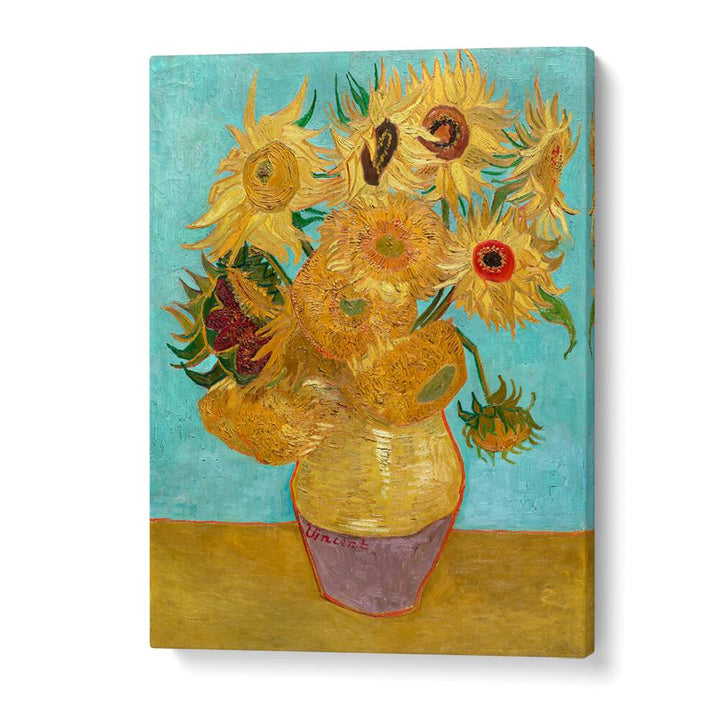 VINCENT VAN GOGH'S VASE WITH TWELVE SUNFLOWERS (1888–1889), VINTAGE PAINTINGS