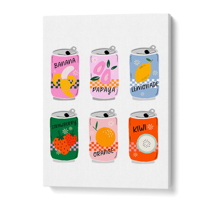 RETRO CANS BY DUCHESS PLUM , WALL ART PRINTS