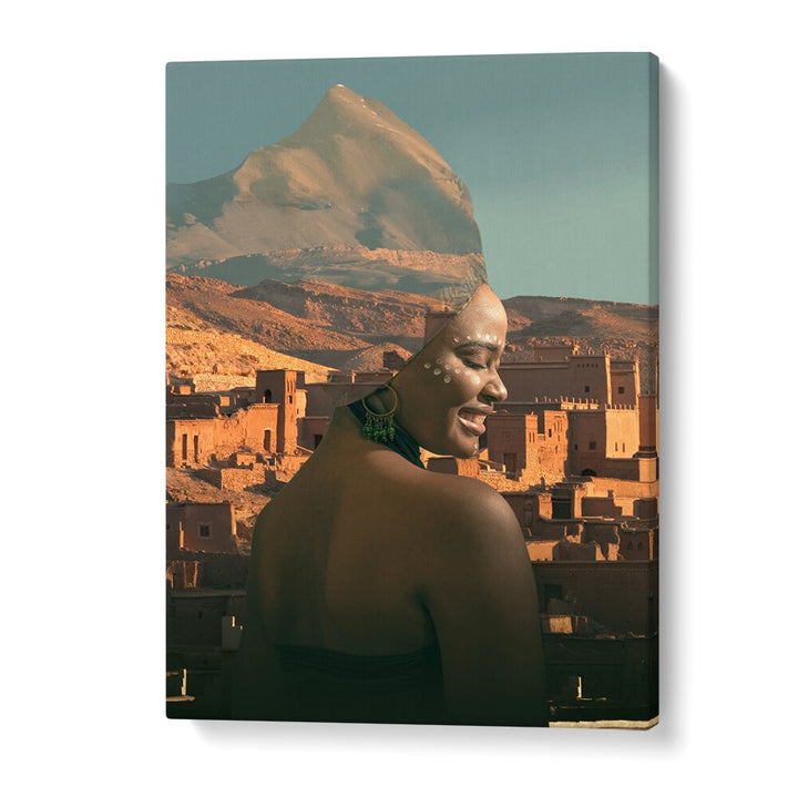Stunning MOROCCAN QUEEN, AFRICAN ART PAINTINGS masterpiece showcasing elegance and Moroccan heritage for modern homes.
