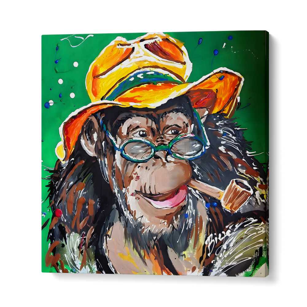 YELLOW HAT, ANIMAL PAINTINGS