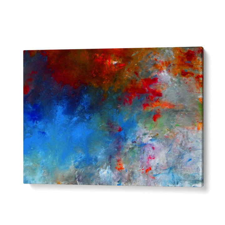 Vibrant hues blend beautifully in LANDSCAPE DESIGN III, ABSTRACT PAINTINGS, perfect for modern home decor.