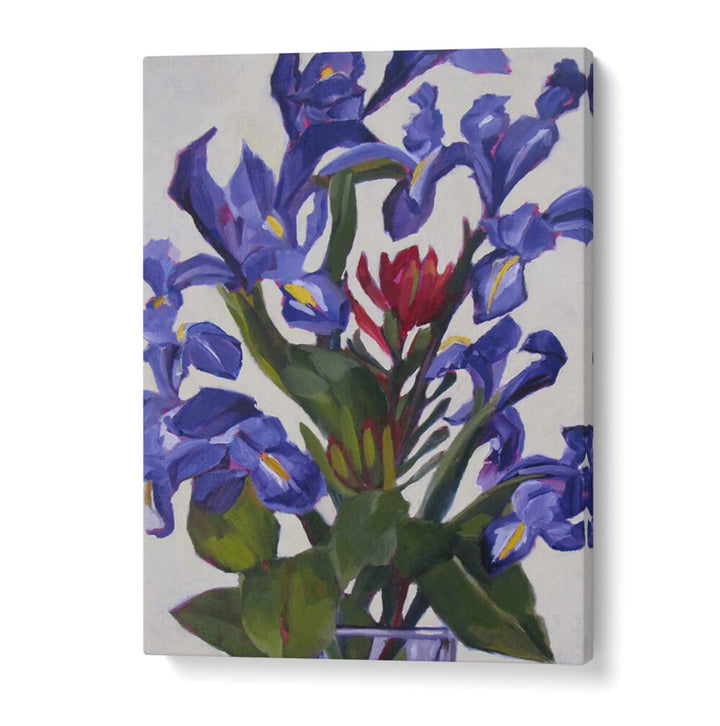 IRIS DESIGN , FLORAL FLOWER PAINTINGS