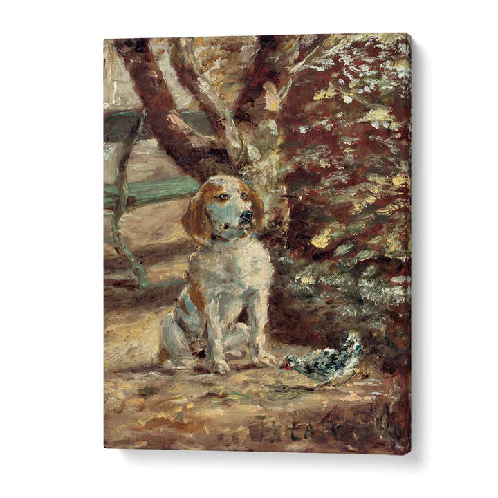 THE ARTIST'S DOG FLÈCHE (CA.1881) , VINTAGE PAINTINGS