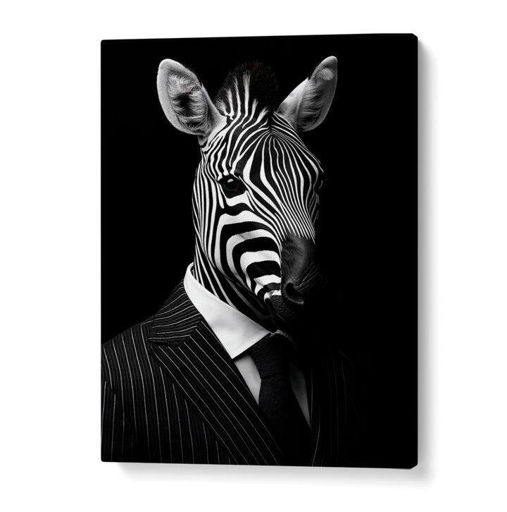 Stylish WILD SUITS - ZEBRA animal painting by Philippe HUGONNARD, perfect for bold decor lovers.