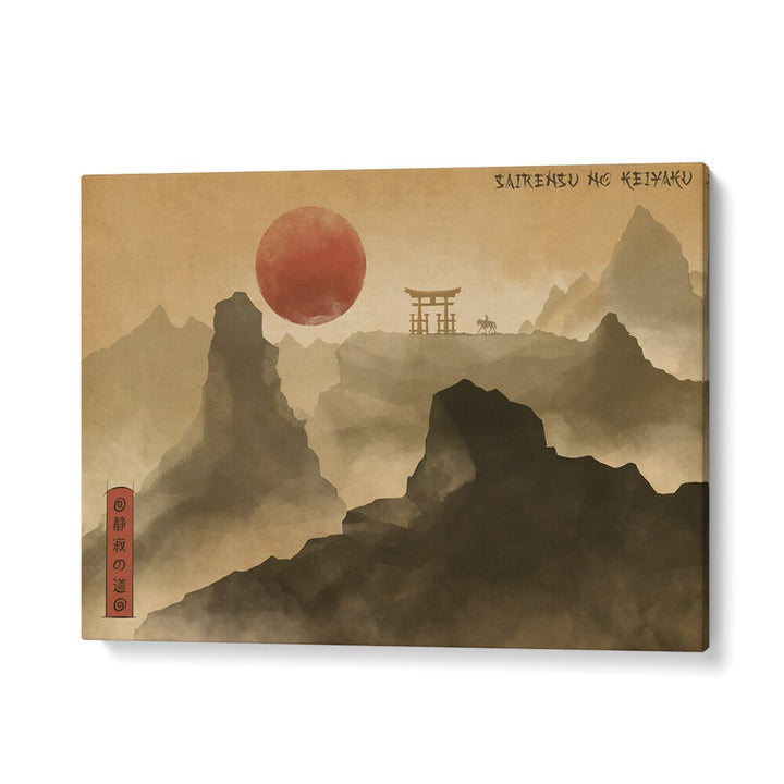 Serene landscape featuring the PACT OF SILENCE, JAPANESE PAINTINGS, evoking tranquility and peaceful experiences.