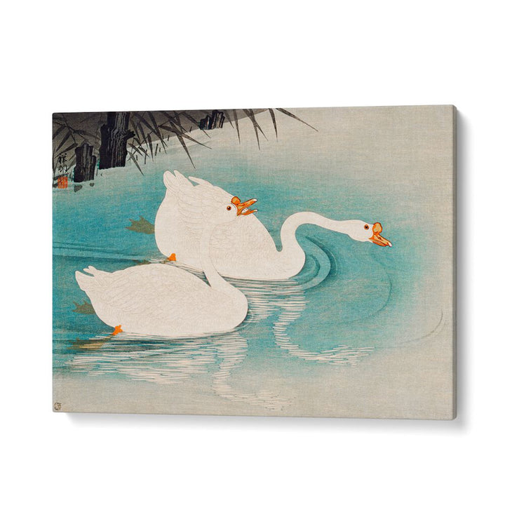 GEESE AMID REEDS (1928) , JAPANESE PAINTINGS , JAPANESE ART PRINTS