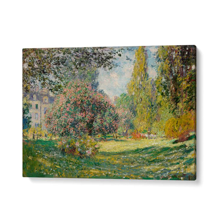 LANDSCAPE THE PARC MONCEAU (1876) , VINTAGE PAINTINGS