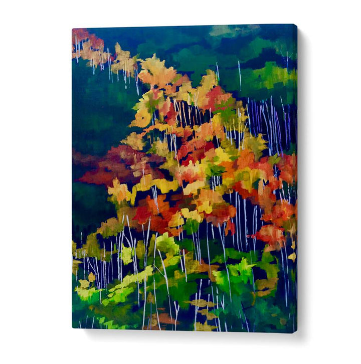 DESCENDING THE HILLSIDE , LANDSCAPE PAINTINGS