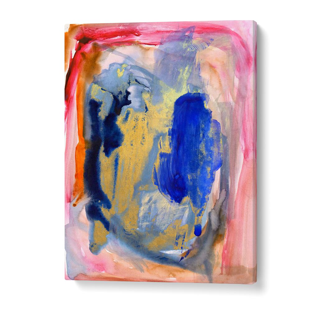 Vibrant colors blend in PASSION I, ABSTRACT PAINTINGS, showcasing expressive artistry for your space.
