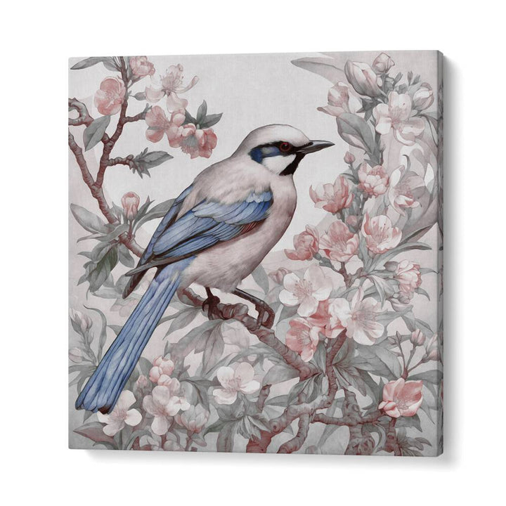 CHINOISERIE BIRD SPRING VIBES I BY ANDREA HAASE , WILDLIFE POSTERS, WILDLIFE PAINTINGS