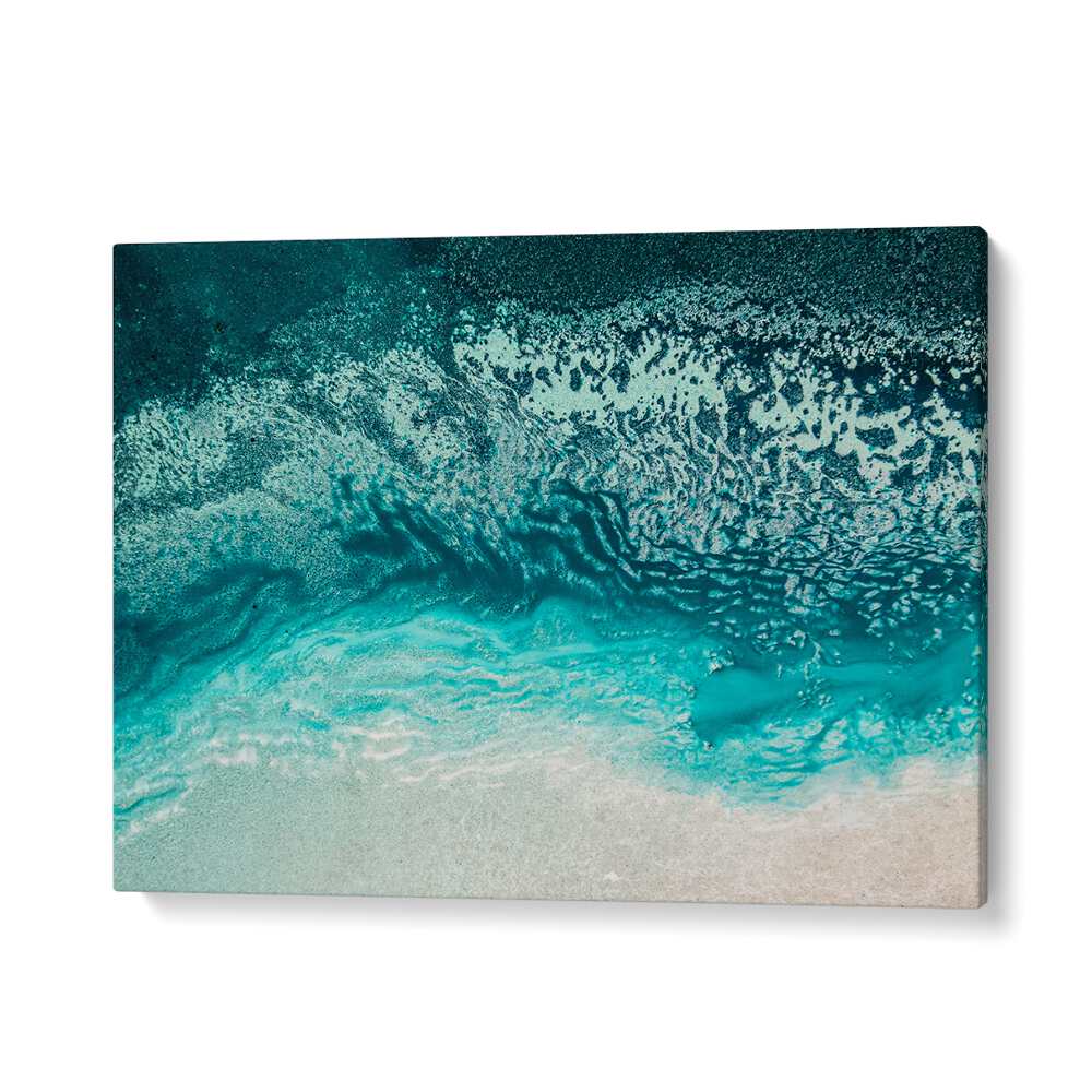 Stunning BLUE AQUA FLOATING, ABSTRACT PAINTINGS featuring vibrant colors and fluid designs, perfect for any room.