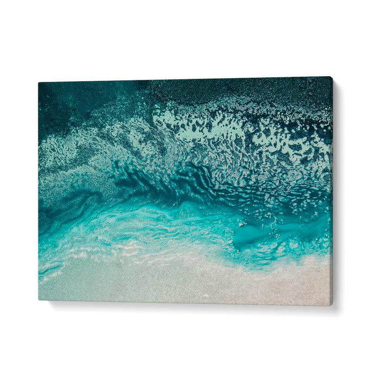 Stunning BLUE AQUA FLOATING, ABSTRACT PAINTINGS featuring vibrant colors and fluid designs, perfect for any room.