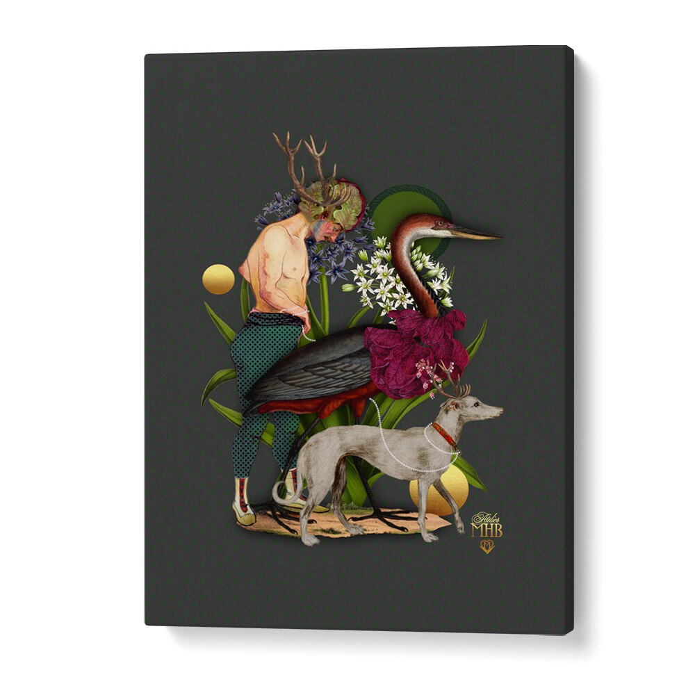 Surreal art prints of ENCHANTED FOREST III showcase a mystical woodland, perfect for nature lovers.