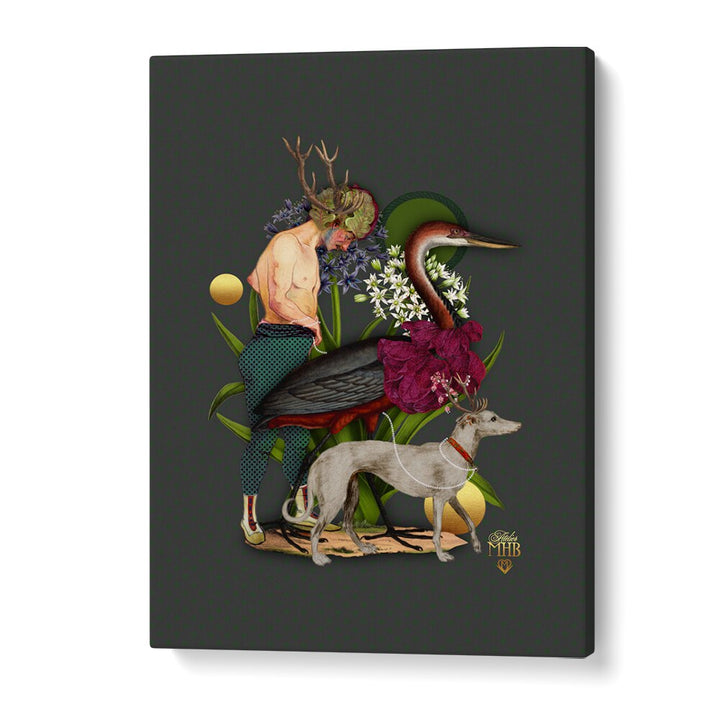 Surreal art prints of ENCHANTED FOREST III showcase a mystical woodland, perfect for nature lovers.