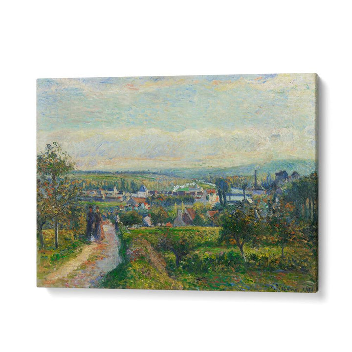 VIEW OF SAINT-OUEN-L’AUMÔNE (CA. 1876) , VINTAGE PAINTINGS