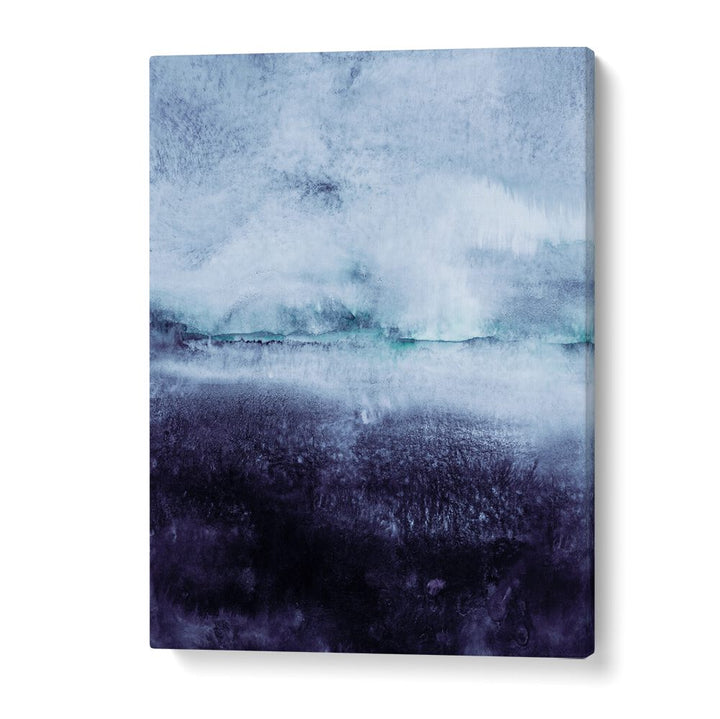 Stunning DIRECTION NORTH, ABSTRACT PAINTINGS in calming blues and purples, perfect for modern decor and inspiration.