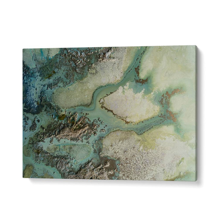 Stunning EVERGREEN, ABSTRACT PAINTINGS featuring vibrant colors and textures to elevate your home decor elegantly.