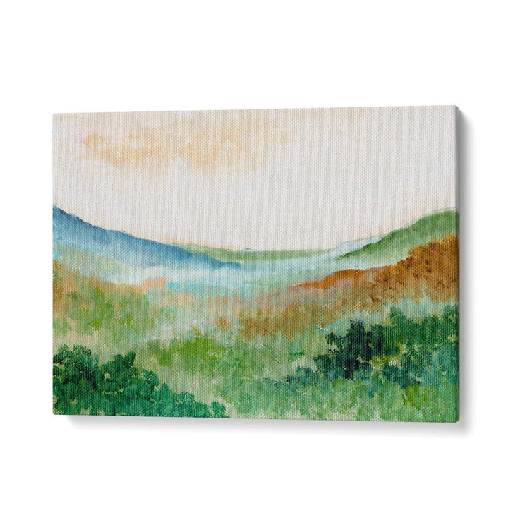 MIST OVER MEADOWS , LANDSCAPE PAINTINGS