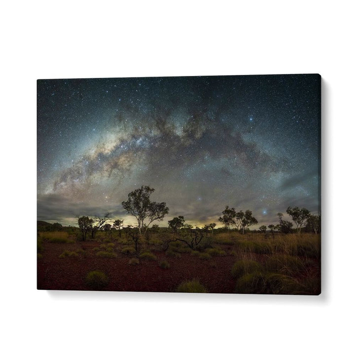 Stunning RED HORIZON - WESTERN AUSTRALIA, PHOTOGRAPHY PRINTS capturing the Milky Way over the Australian Outback.
