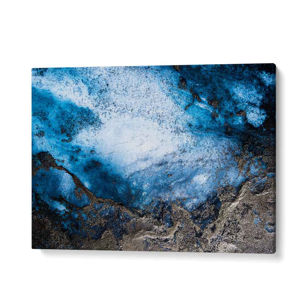 Vivid blue and textured hues in OCEANIC CONNECTING, ABSTRACT PAINTINGS to enhance your living space with artistry.