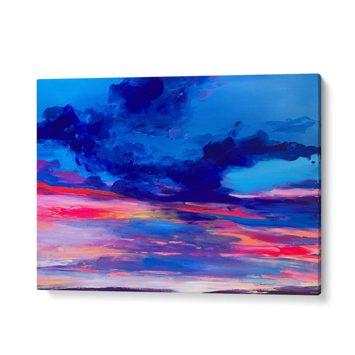 FLORIDA SUNSET IN BLUE , LANDSCAPE PAINTINGS