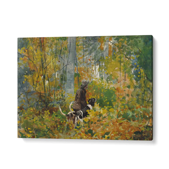 ON THE TRAIL (1889)  , VINTAGE PAINTINGS