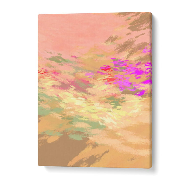 Vibrant hues blend seamlessly in LAZY SUMMER DAYS VII, ABSTRACT PAINTINGS, capturing the essence of serene summer moments.