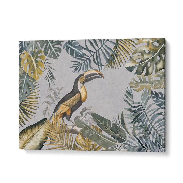 TOUCANS TROPICAL GARDEN BY ANDREA HAASE , WILDLIFE POSTERS, WILDLIFE PAINTINGS