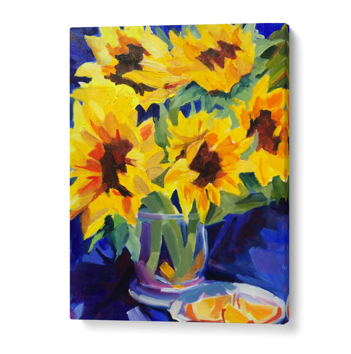 SUNFLOWERS III , FLORAL FLOWER PAINTINGS