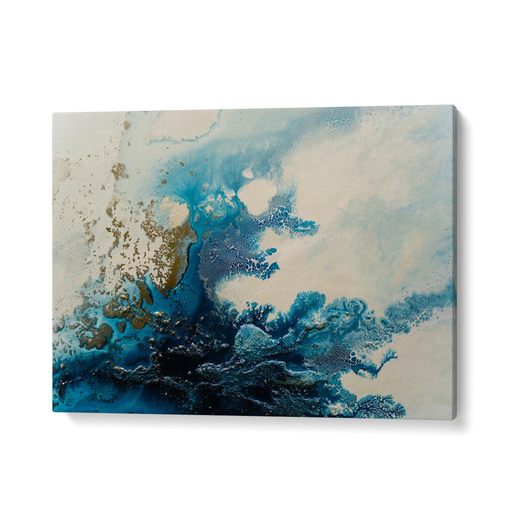 Stunning BLUE OCEAN ROYAL ESCAPE, ABSTRACT PAINTINGS showcasing soothing blue tones for tranquil decor. Perfect for any space!