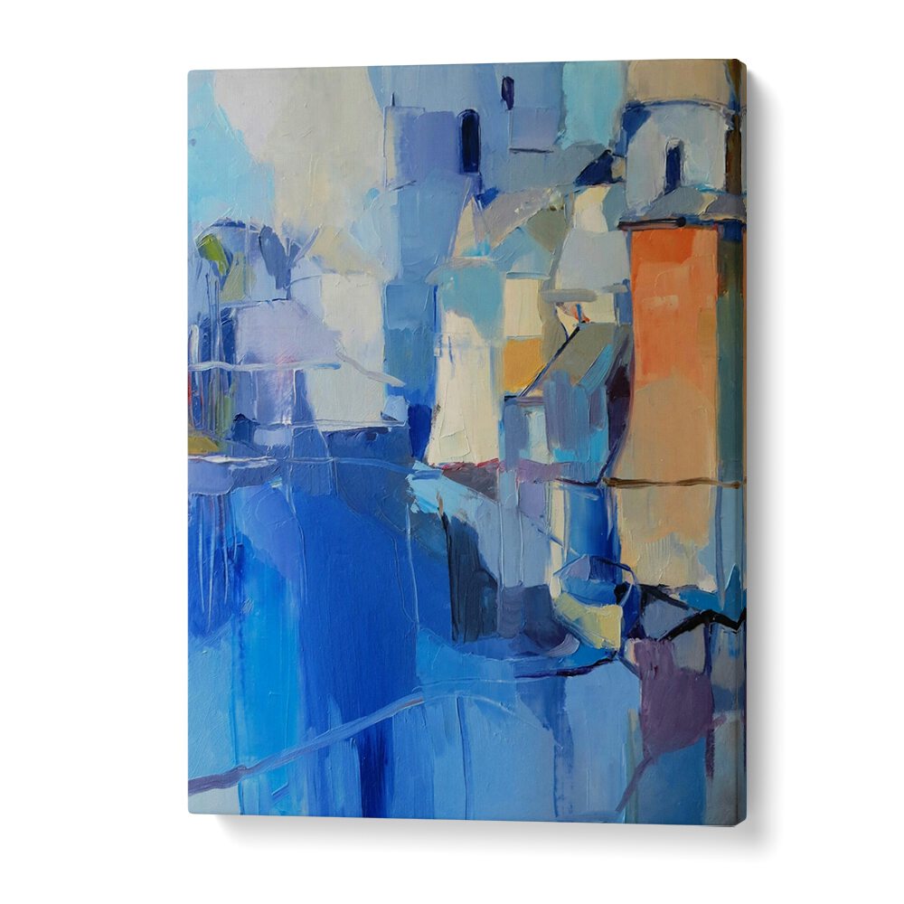 Vibrant ORANGE FORTRESS, ABSTRACT PAINTINGS capture style and durability, perfect for enhancing any space.