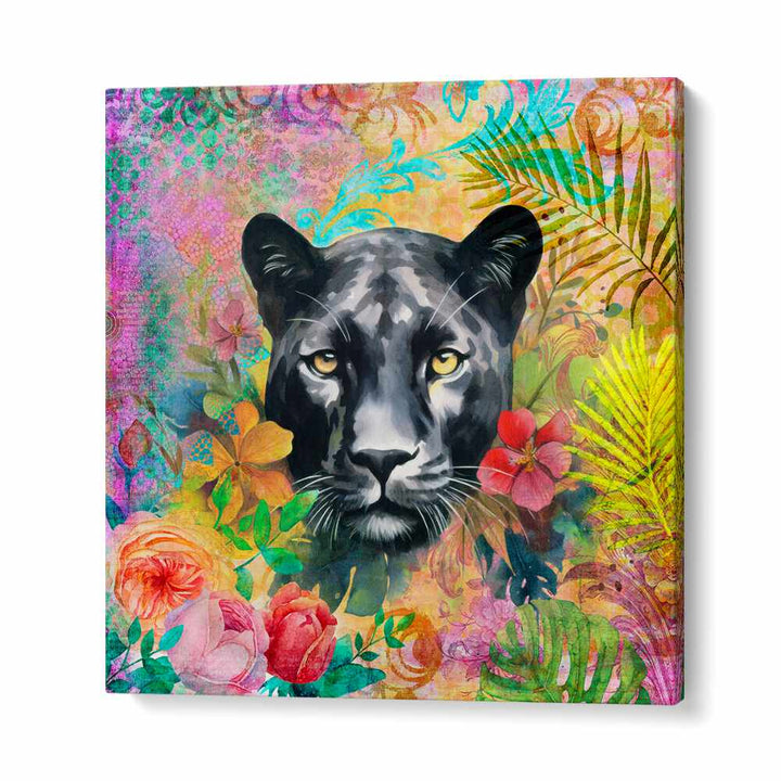 CHEETAH TROPICAL GARDEN III BY ANDREA HAASE , WILDLIFE POSTERS, WILDLIFE PAINTINGS