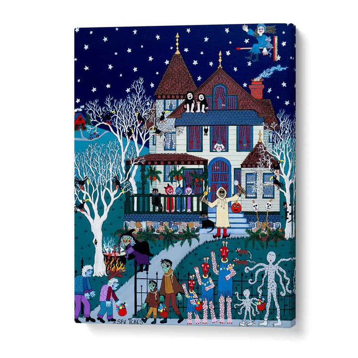 Colorful MONSTROUS MERRIMENT Kids Room Paintings create a whimsical atmosphere for children's rooms, inspiring imagination.
