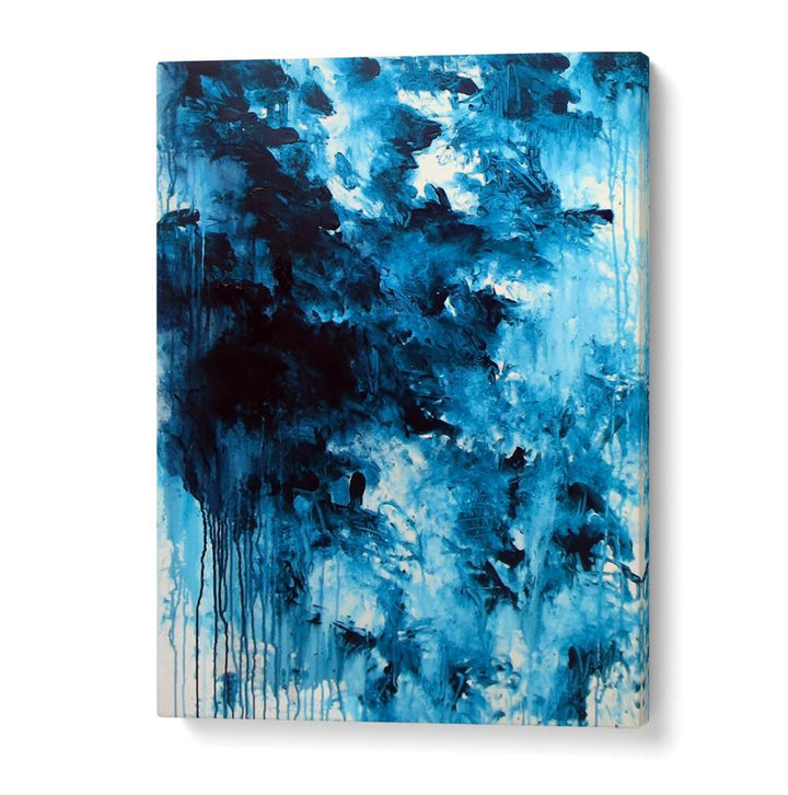 Stunning ABSTRACT DESIGN V, ABSTRACT PAINTINGS in vibrant blue tones, perfect for enhancing any living space.