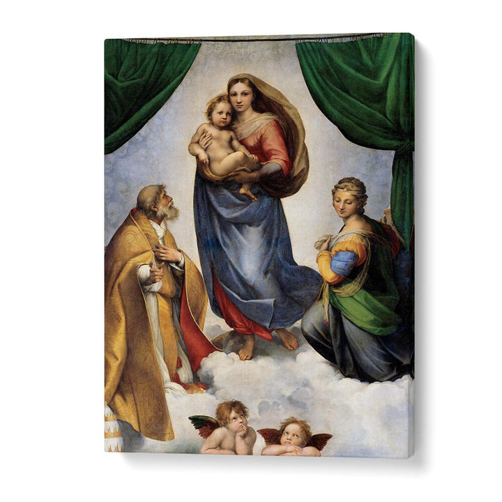 THE SISTINE MADONNA (1512) BY RAPHAEL RAFFAELLO , VINTAGE PAINTINGS